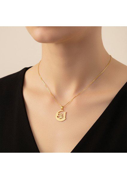 8 Ayar Altın Kolye Ucu E&ı GM11192 0.5 gr