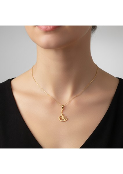 8 Ayar Altın Kolye Ucu E&l GM11223 1 gr