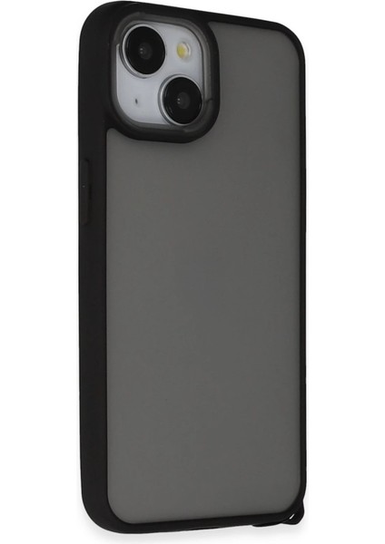 Iphone 15 Kılıf Elegant Kapak - Siyah
