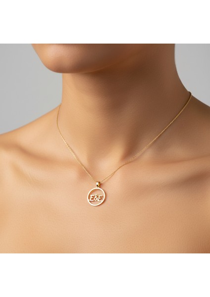 8 Ayar Altın Kolye Ucu E&e GM11140 1 gr