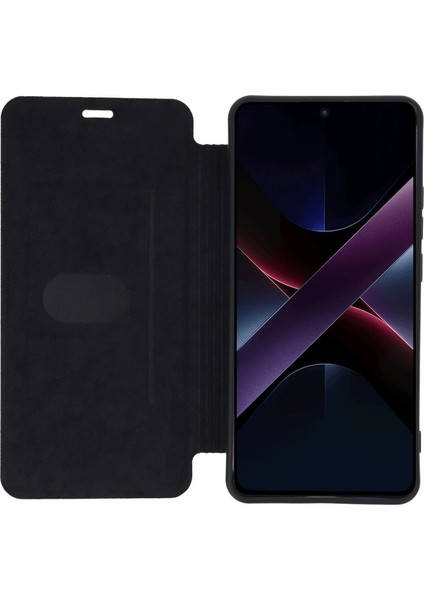 Xiaomi Poco X7 Pro Kılıf Flip Cover - Siyah modelleri