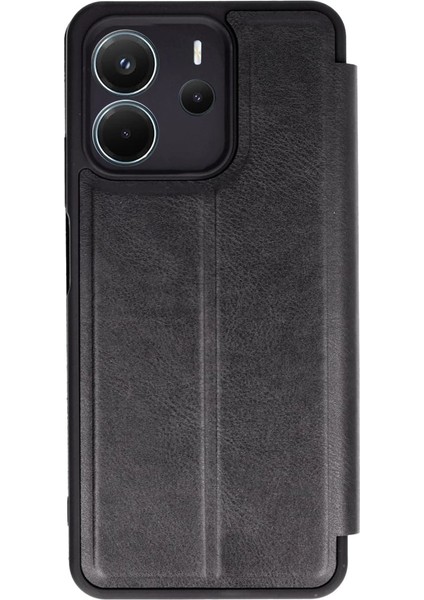 Xiaomi Redmi Note 14 4g Kılıf Flip Cover - Siyah
