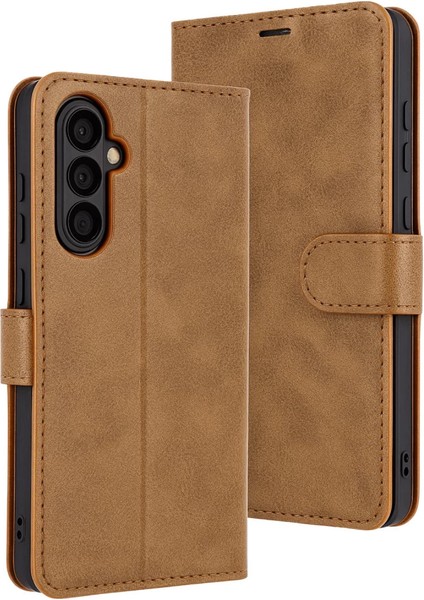 Samsung Galaxy S25 Fe Trend S Plus Kapaklı Kılıf - Taba