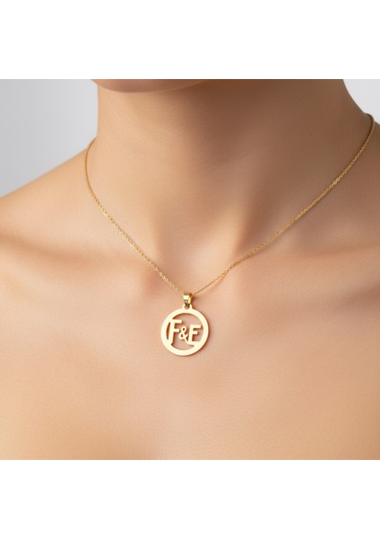 8 Ayar Altın Kolye Ucu E&f GM11153 1 gr