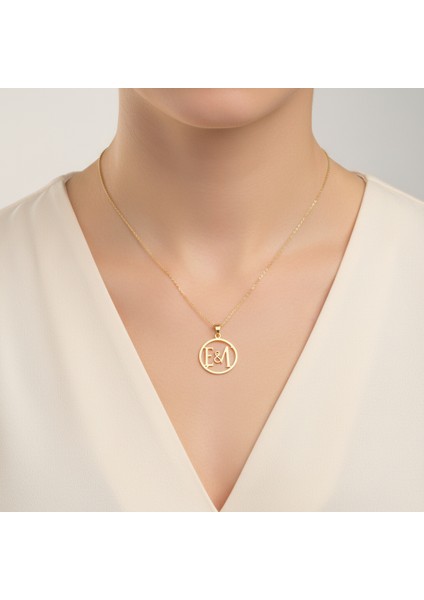 8 Ayar Altın Kolye Ucu E&m GM11238 0.5 gr