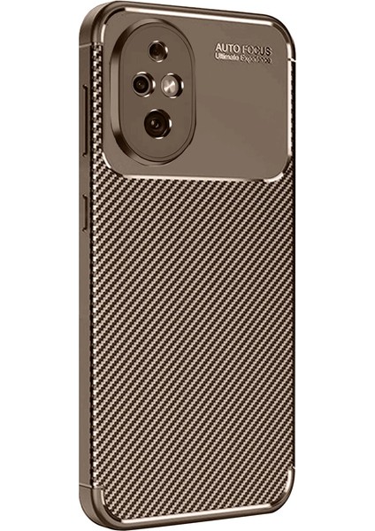 Honor 200 Kılıf Auto Focus Karbon Kapak - Kahverengi modelleri