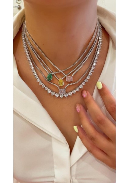 Özel Taş Tasarımlı Su Yolu Kolye indirimleri