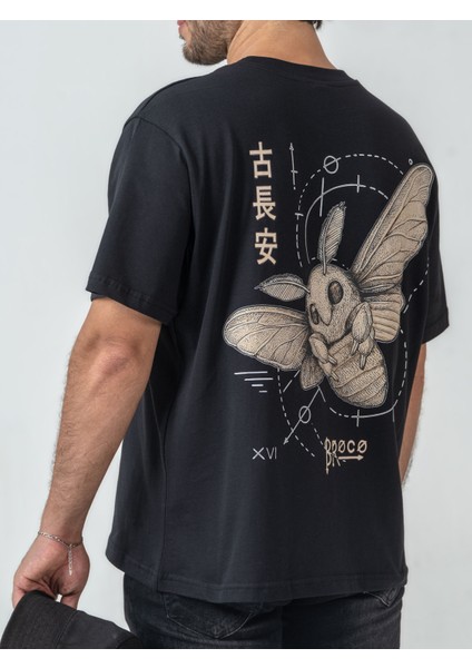 Unisex Erkek/kadın Oversize Bisiklet Yaka %100 Pamuk Baskılı Ipek Yolu T-Shirt fiyatları