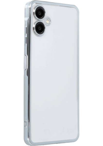 Samsung Galaxy A06 Kılıf Razer Lensli Silikon - Gümüş