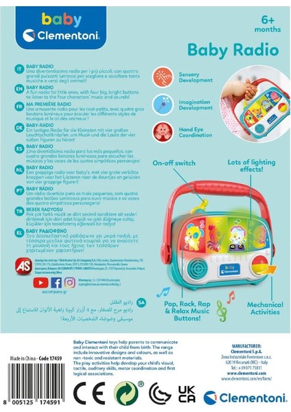 Bfs Nessiworld 17459 Baby Clementoni - Bebek Radyosu fırsatları