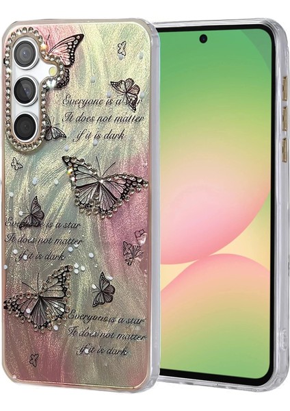 Samsung Galaxy A56 Kılıf Blade Aynalı Desenli Kapak - Desen 6