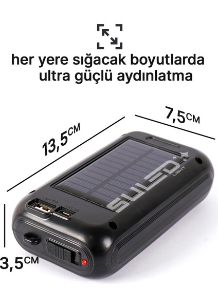 Güneş Panelli Handy Power Bank Fener Işıldak 32 Süper Smd Ledli El Feneri Ev Kamp Outdoor Aydınlatma indirimleri