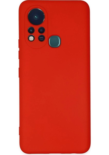Infinix Hot 11S Kılıf Nano Içi Kadife Silikon - Kırmızı