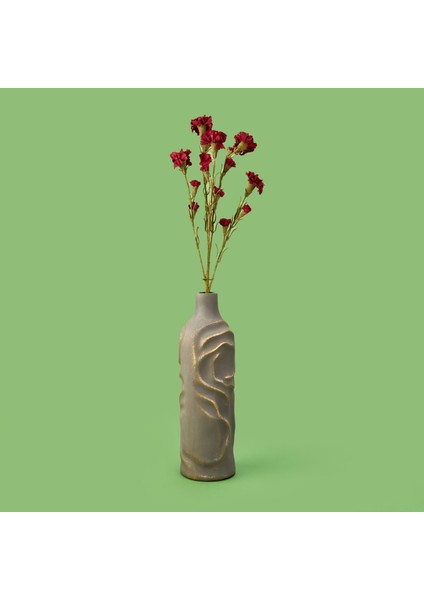 Deco Karanfil Dal Çiçek - Bordo - 68 cm