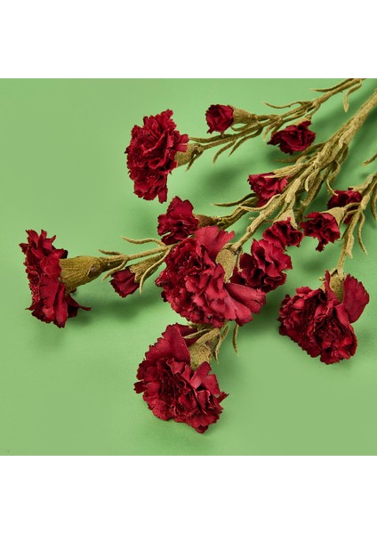 Deco Karanfil Dal Çiçek - Bordo - 68 cm modelleri