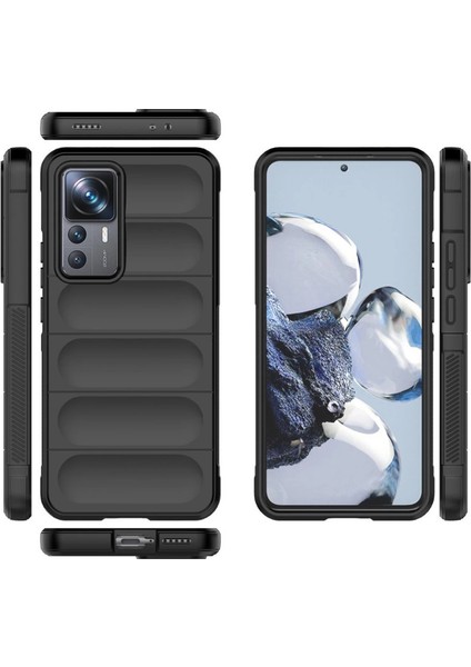 Xiaomi Mi 12T Pro Kılıf Optimum Silikon - Siyah modelleri
