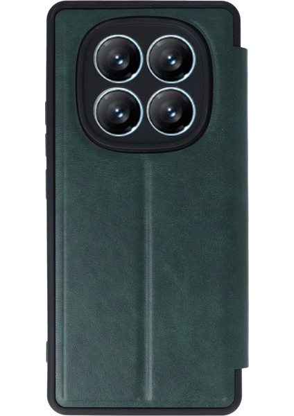 Xiaomi Redmi Note 14 Pro 4g Kılıf Flip Cover - Koyu Yeşil fiyatları