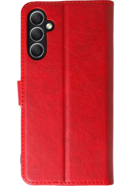Samsung Galaxy A24 4g Kılıf Trend S Plus Kapaklı Kılıf - Kırmızı