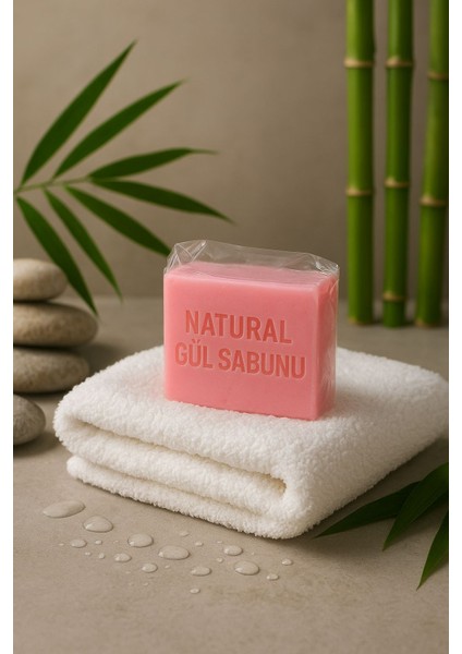 1 Adet Gül Sabunu Doğal Katı Sabun 100 gr Canlandırıcı Onarı Doğal Sabun