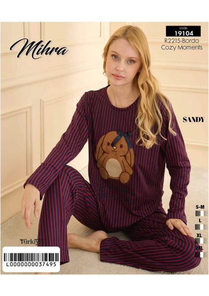 Mihra 19104 Kadın Uzun Kol Pijama Takımı