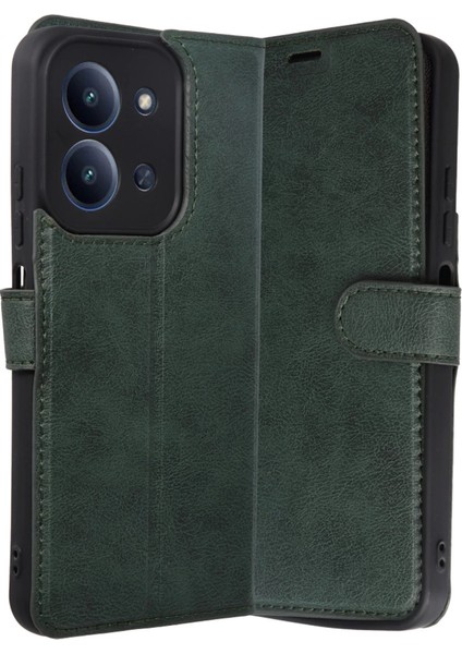 Xiaomi Redmi 15C 4g Trend S Plus Kapaklı Kılıf - Yeşil