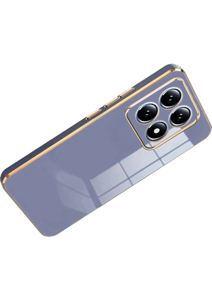 CPT05 Xiaomi Mi 14T Pro Volet Silikon - Mavi modelleri