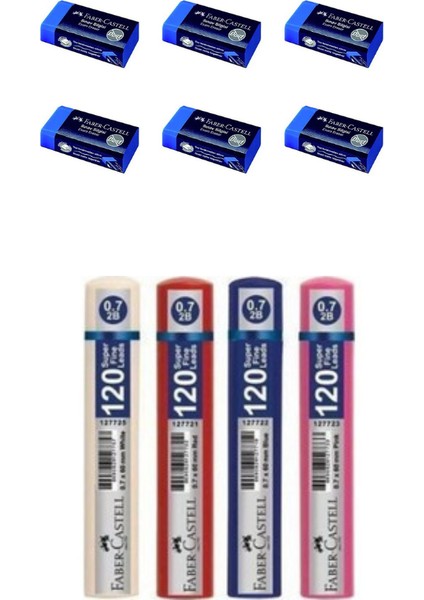 Faber Set 1 Siyah 1347 0,7 Versatil+6 Adet Sınav Silgisi+4 Adet 120 Li Uç modelleri