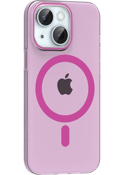 CPT05 Apple iPhone 14 Pc Blank Magsafe Kapak - Pembe