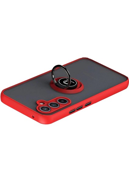CPT05 Samsung Galaxy S25 Fe Montreal Yüzüklü Silikon Kapak - Kırmızı fiyatları