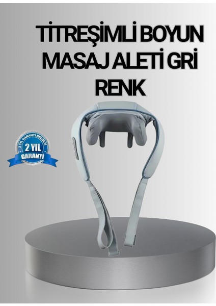 Titreşimli Boyun Masaj Cihazı Isı Terapili Şarjlı Vnb-01 Ergonomik U Tasarım