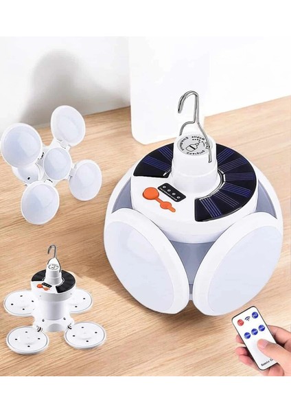 Katlanabilir Taşınabilir Kamp Lambası Işıldak Beyaz Işık Güneş Enerjili Solar Aydınlatma modelleri