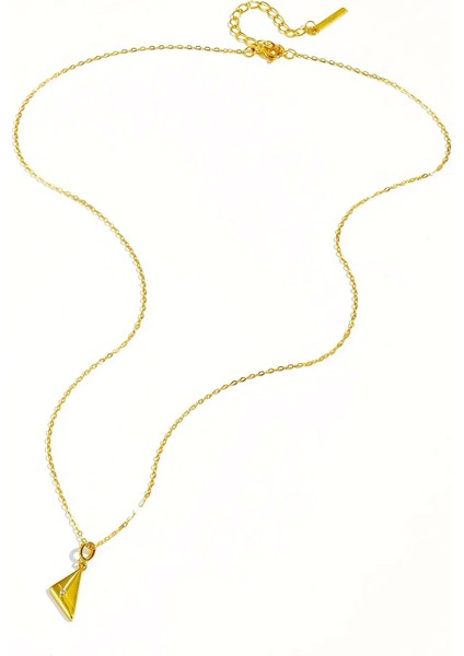 Golden Prism Işıltılı Minimal Kadın Gümüş Kolye modelleri