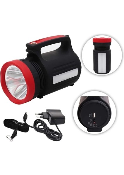 Buğz Wıson WS-3580 Uzun Menzilli LED El Feneri 28SAAT Çalışma Süresi 10WATT