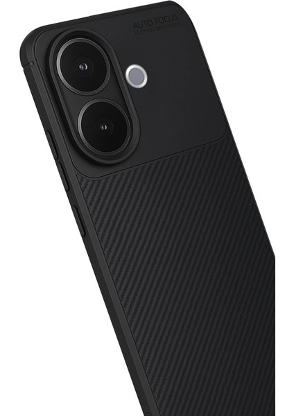 Vivo V60 Lite Auto Focus Karbon Kapak - Siyah fiyatları