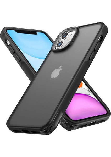 Iphone 11 Kılıf Elegant Kapak - Siyah