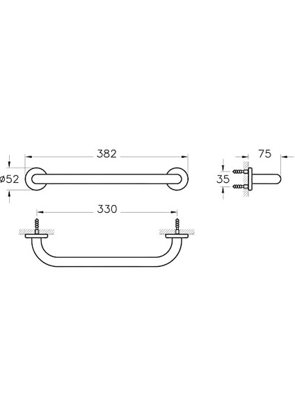Arkitekta A44276 Uzun Havluluk (330 Mm), Krom modelleri