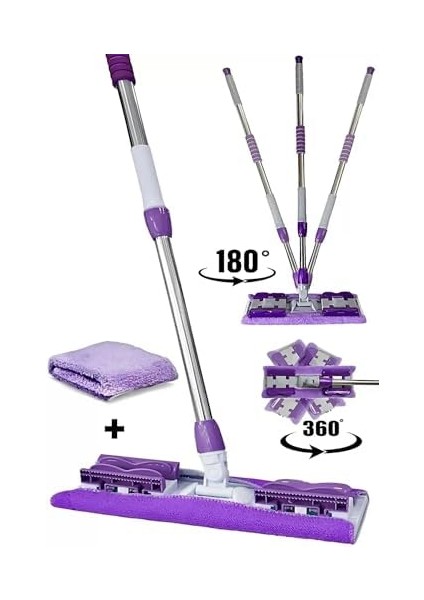 Sihirli Teleskobik Mandallı Mop.yedek Bez Hediyeli.,duvar,yüzey ve Cam Temizlik Paspası (NKS123) fiyatları