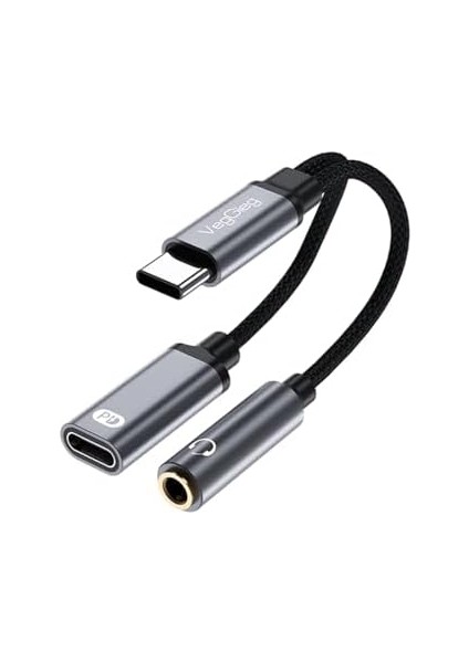 Type-C To 3.5mm Kulaklık ve Type-C Şarj Dönüştürücü Adaptör modelleri