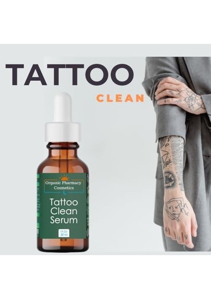 Makine Yapımı Kalıcı Dövme Silme Serumu Tattoo Clean 30 ml