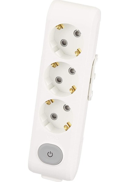 Multi-Let Üçlü Anahtarlı Topraklı Çocuk Korumalı Klemensli