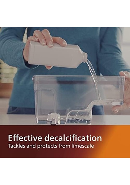 Kitchen Appliances Orijinal Espresso Makinesi Kireç Çözücü, Makine Ömrünü Uzatmak Için Mükemmel Kireç Çözme, 1 Kireç Çözme Döngüsü, 250 ml Şişe, (CA6700/47) fiyatları