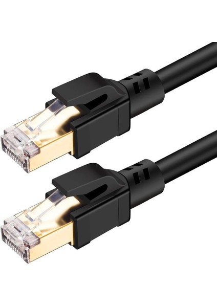 Plus PX-5216 5 Metre Cat8 Kablo, 40GBPS S/ftp 2000MHZ Yüksek Hızlı Internet Kablosu