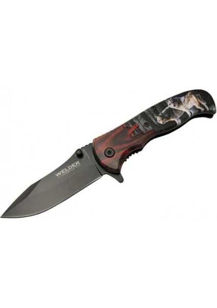 Eco Lounge Welder Kurtlu Çakı 20 cm Yarı Otomatik , Kemerlikli