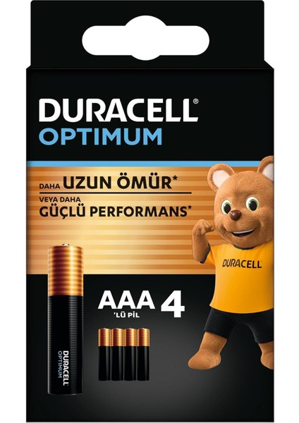 Optimum Aaa Ince Kalem Alkalin Pil, 4’lü Paket, 1.5V, Saklama Paketi - LR03 MX2400