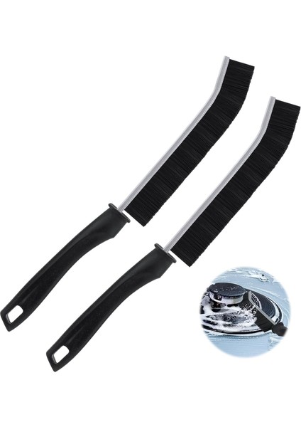 2 Adet Sert Kıllı Köşe Temizleme Fırçası, Sert Kenarlı Temizleme Fırçası, Yarık Temizleme Fırçası, Derz Temizleme Fırçası, Sert Kıllı Köşe Temizleme Fırçası, Zeminleri Için, Kapı Pencere