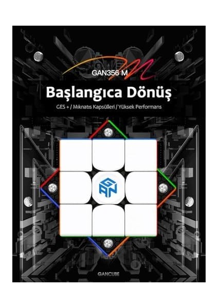 Gan 356 M Lite 3x3 Manyetik Rubik Küp Zeka Küpü Çıkartmasız Hız Küpü Türkiye Resmi Satıcısı fiyatları