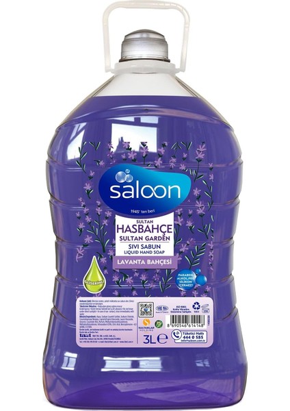 Saloon Sivi Sabun Sultan Hasbahçe 3 L