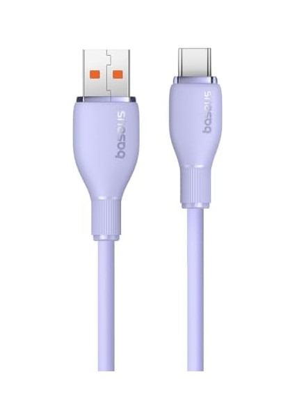 Pudding Hızlı Şarj Özellikli Type-C Kablo 100W, 1.2 Metre, Mor fiyatları