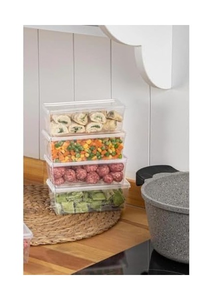 - 15'li Set Saklama Kabı, 10 Adet 500ML Dikdörtgen ve 5 Adet 2500ML Kare Şeffaf Kendinden Kapaklı Saklama Kabı, Bpa Içermez, Buzdolabı, Dondurucu ve Dolap Organizeri fiyatları