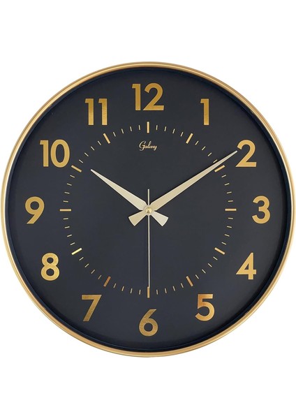 41 cm Akar Saniye Sessiz Mekanizma Duvar Saati